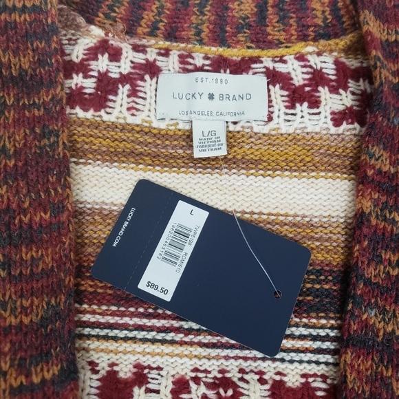 New Lucky Brand grandpa sweater cardigan - Picture 4 of 4